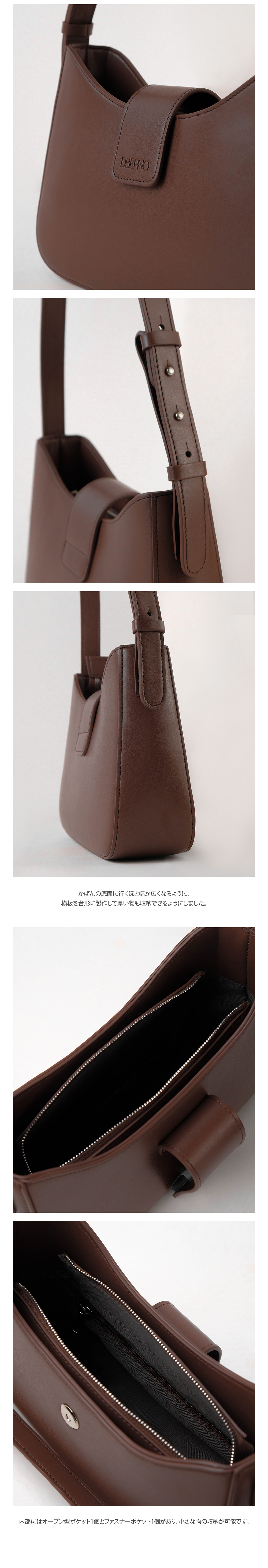 ショルダーバッグ・ポシェット [Dberno] Dberno Classic Embo Hobo Bag (Black) MUSINSA公式 | DBERNO Classic Embo Hobo Bag (Black)